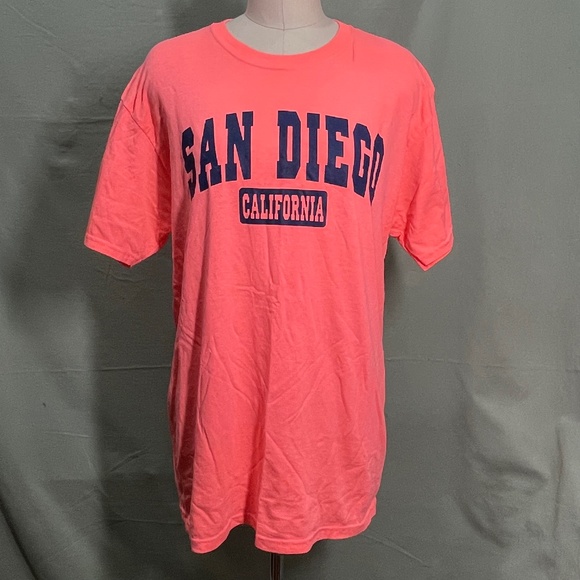 Fruit of the Loom Other - Neon SAN DIEGO, CALIFORNIA Short Sleeve T-Shirt, Medium